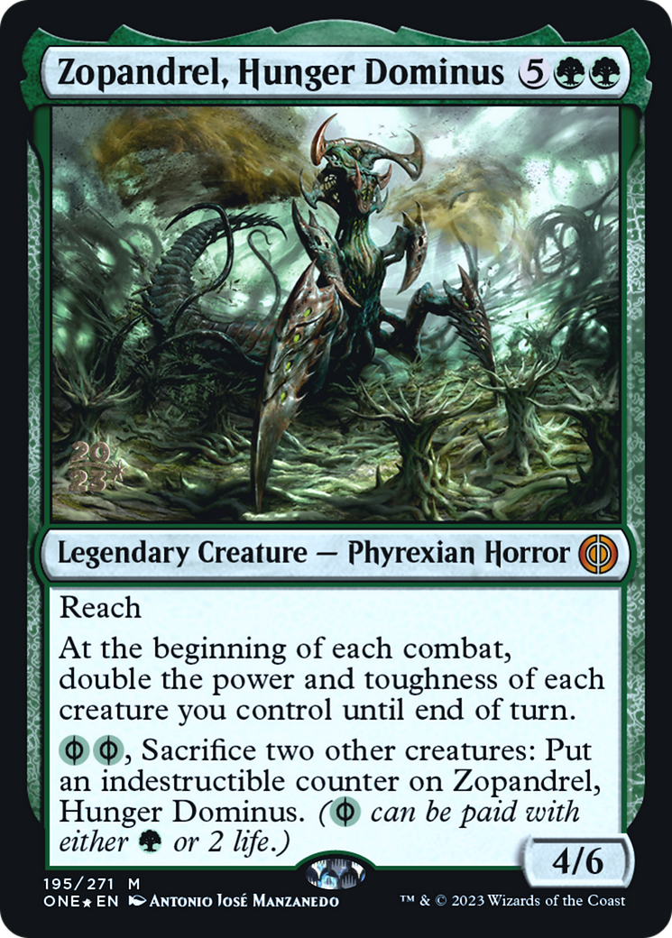 Zopandrel, Hunger Dominus [Phyrexia : All Will Be One Promos Avant-première] 