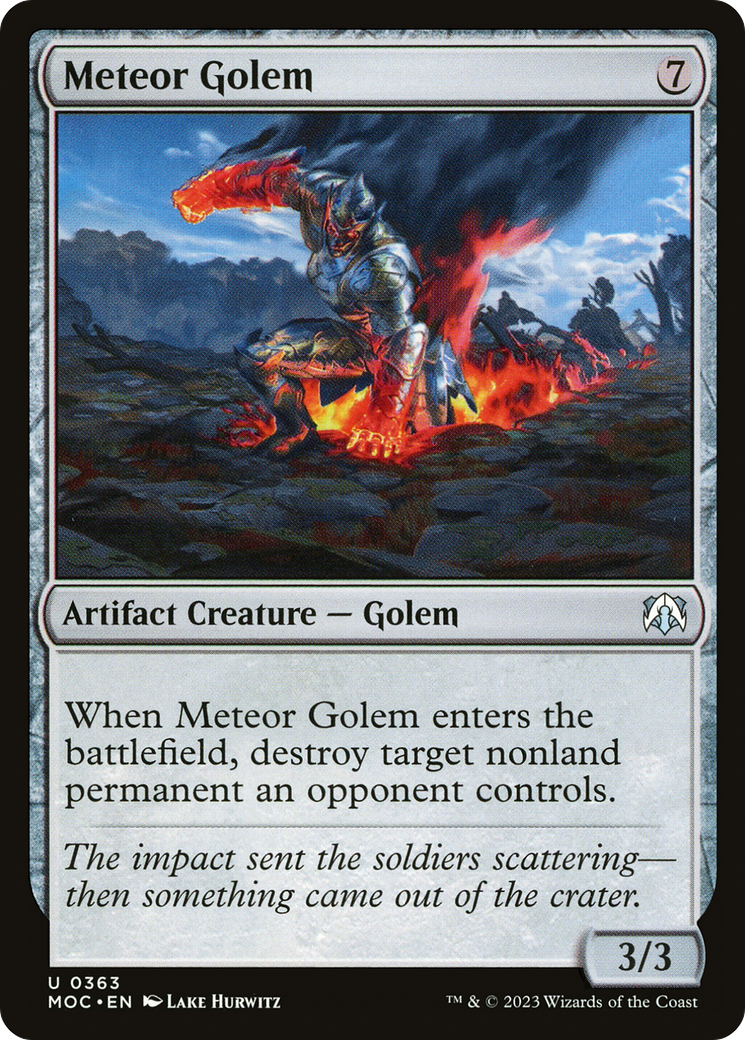 Météore Golem [Marche du Commandant de la Machine] 