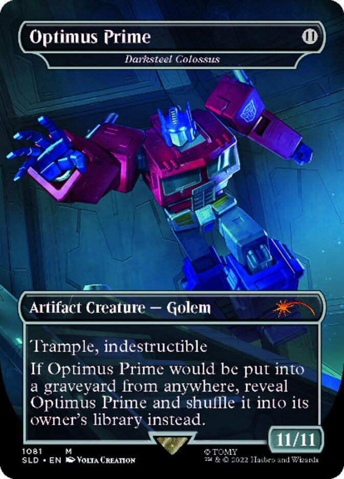 Darksteel Colossus - Optimus Prime (sans bordure) [Secret Lair Drop Series] 