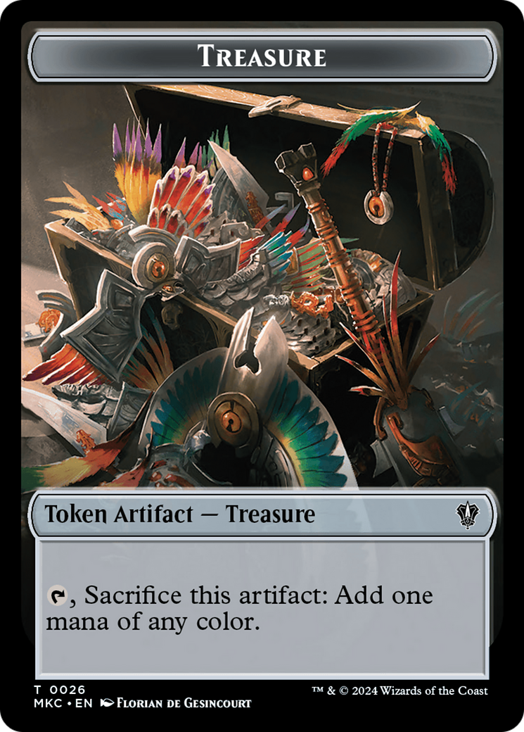 Or // Jeton trésor double face [Meurtres à Karlov Manor Commander Tokens] 
