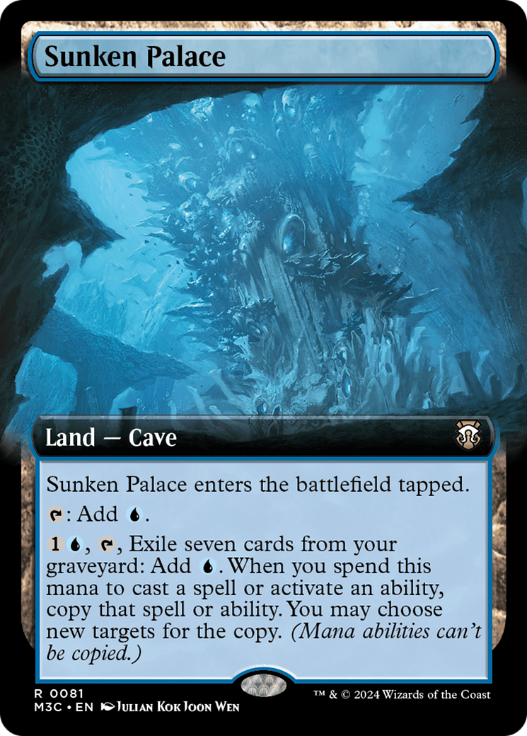 Palais englouti (art étendu) [Modern Horizons 3 Commander] 