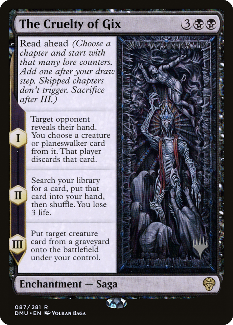 La Cruauté de Gix (Pack Promo) [Dominaria United Promos] 