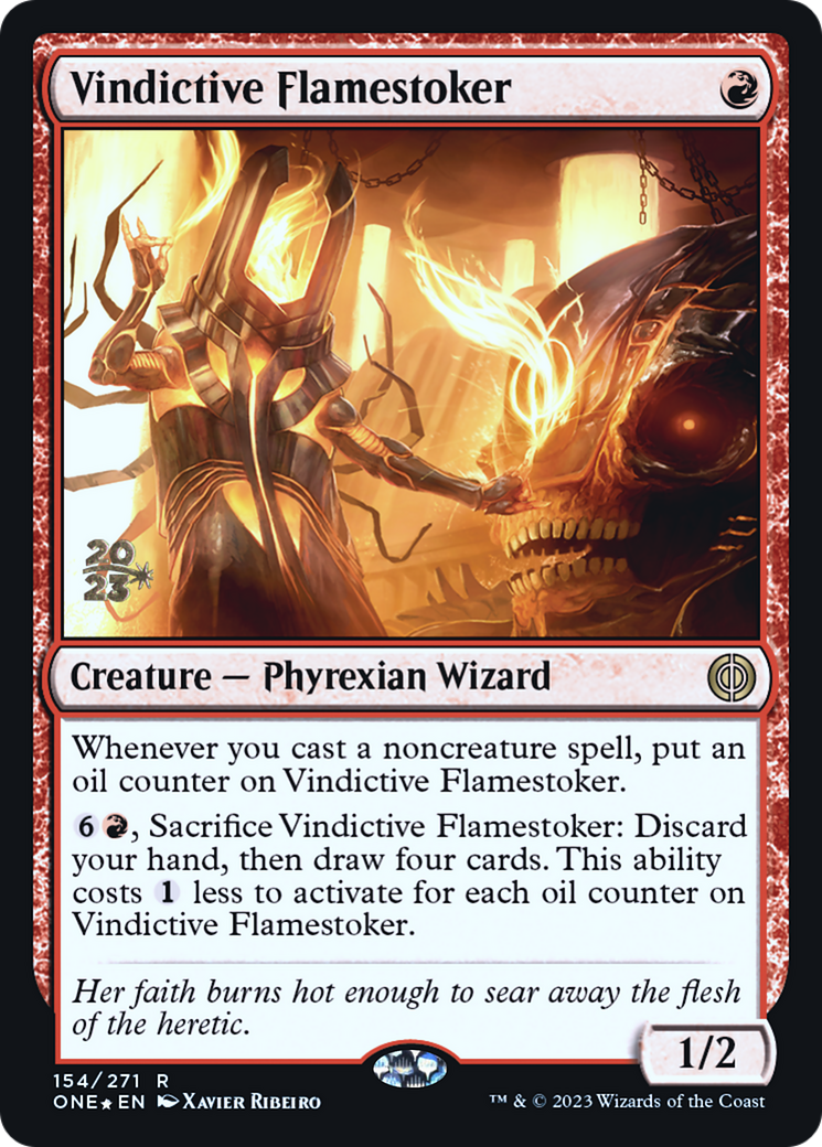 Vindictive Flamestoker [Phyrexia : All Will Be One Avant-première Promos] 