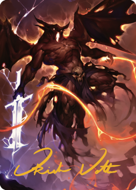 Carte d'art Balor (signature estampillée or) [Commander Legends : Battle for Baldur's Gate Art Series] 