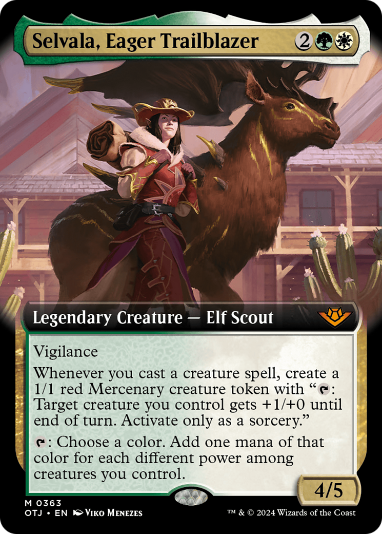 Selvala, Eager Trailblazer (Extended Art) (OTJ-363) - Outlaws of Thunder Junction: (Extended Art)