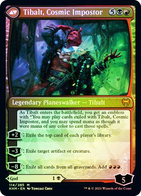 Valki, God of Lies // Tibalt, Cosmic Impostor (PRE-114S) - Kaldheim Promos Foil