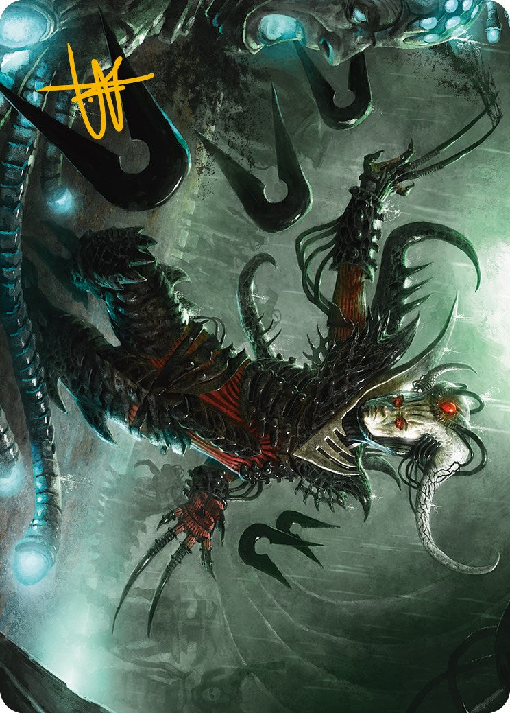 Vraan, bourreau Thane Art Card (signature estampillée or) [Phyrexia : All Will Be One Art Series] 