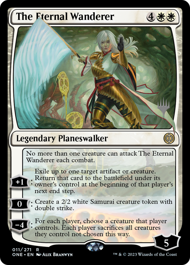The Eternal Wanderer (Pack promotionnel) [Phyrexia : All Will Be One Promos] 