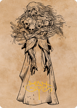 Myrkul, Lord of Bones Art Card (73) (signature estampillée or) [Commander Legends : Battle for Baldur's Gate Art Series] 