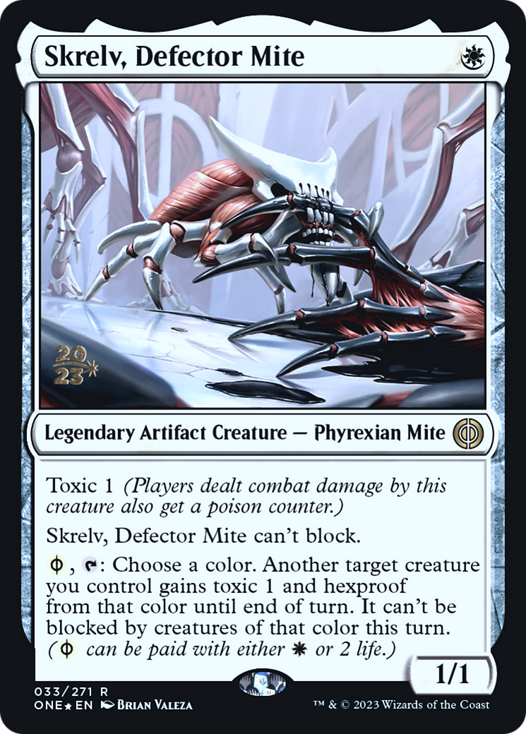Skrelv, Defector Mite [Phyrexia : All Will Be One Promos Avant-première] 
