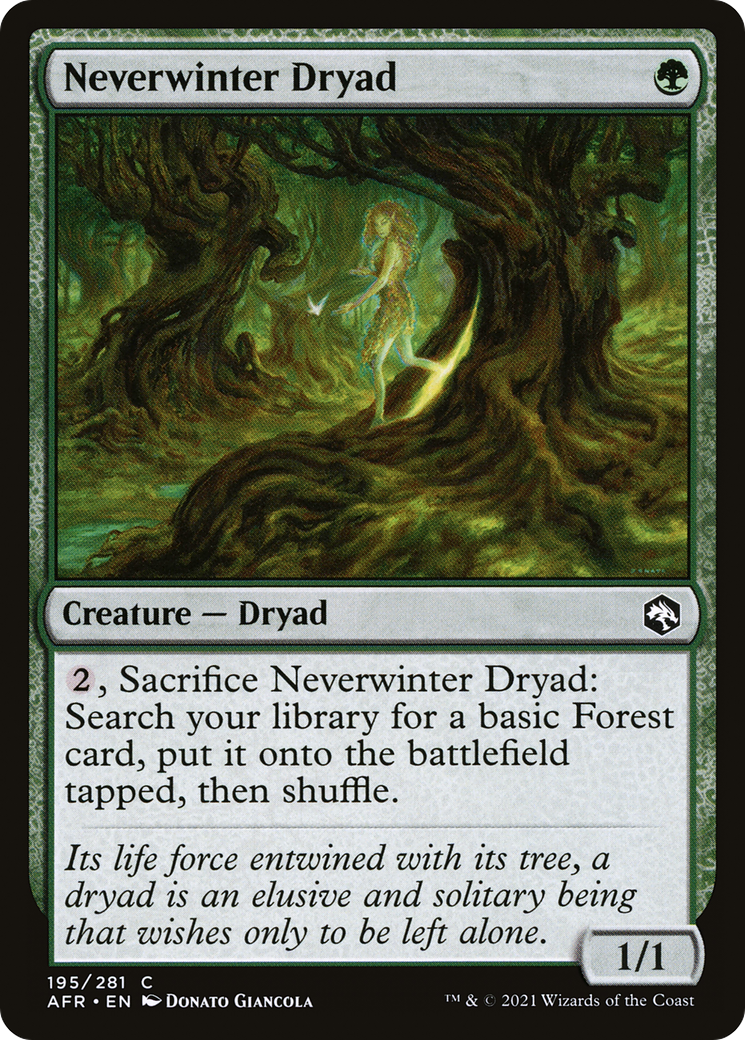 Neverwinter Dryad (AFR-195) - Adventures in the Forgotten Realms
