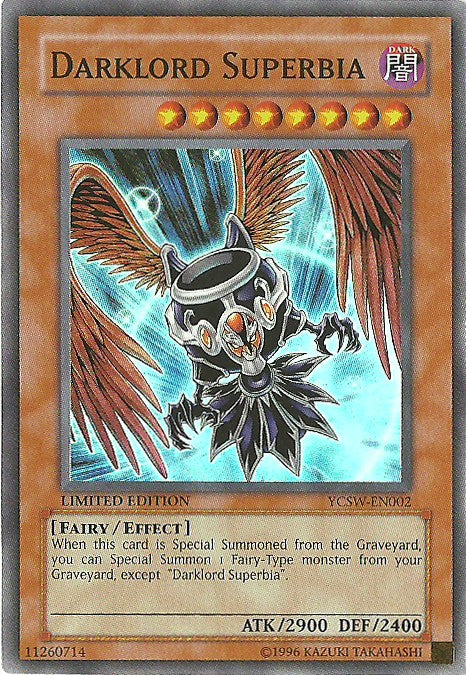 Darklord Superbia (YCSW-EN002) - Super Rare