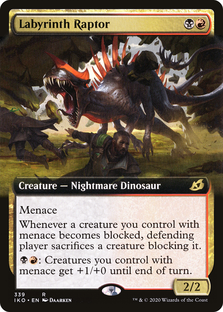 Labyrinth Raptor (IKO-339) - Ikoria: Lair of Behemoths: (Extended Art)