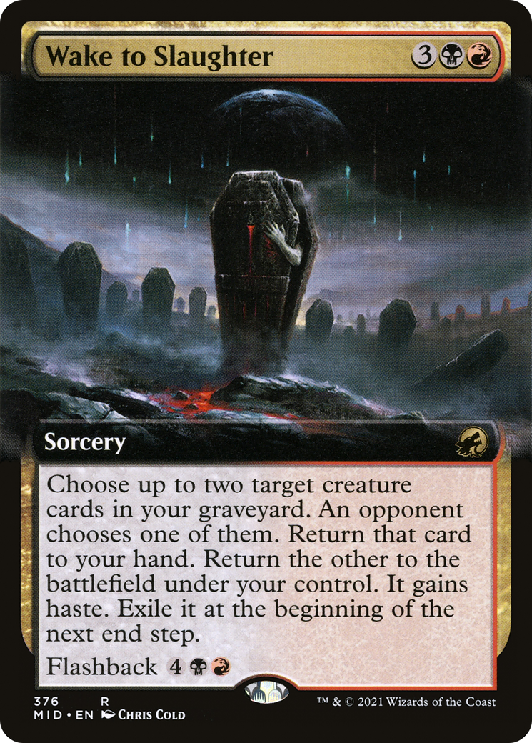Wake to Slaughter (Art étendu) [Innistrad : Chasse de minuit] 