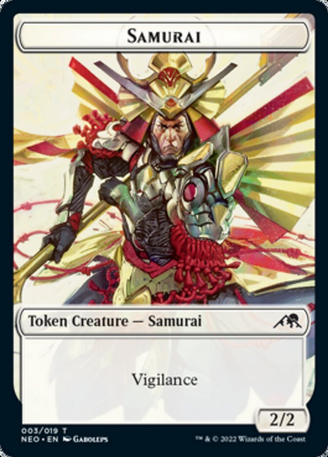 Samouraï // Jeton double face Keimi [Kamigawa : jetons de la dynastie néon] 