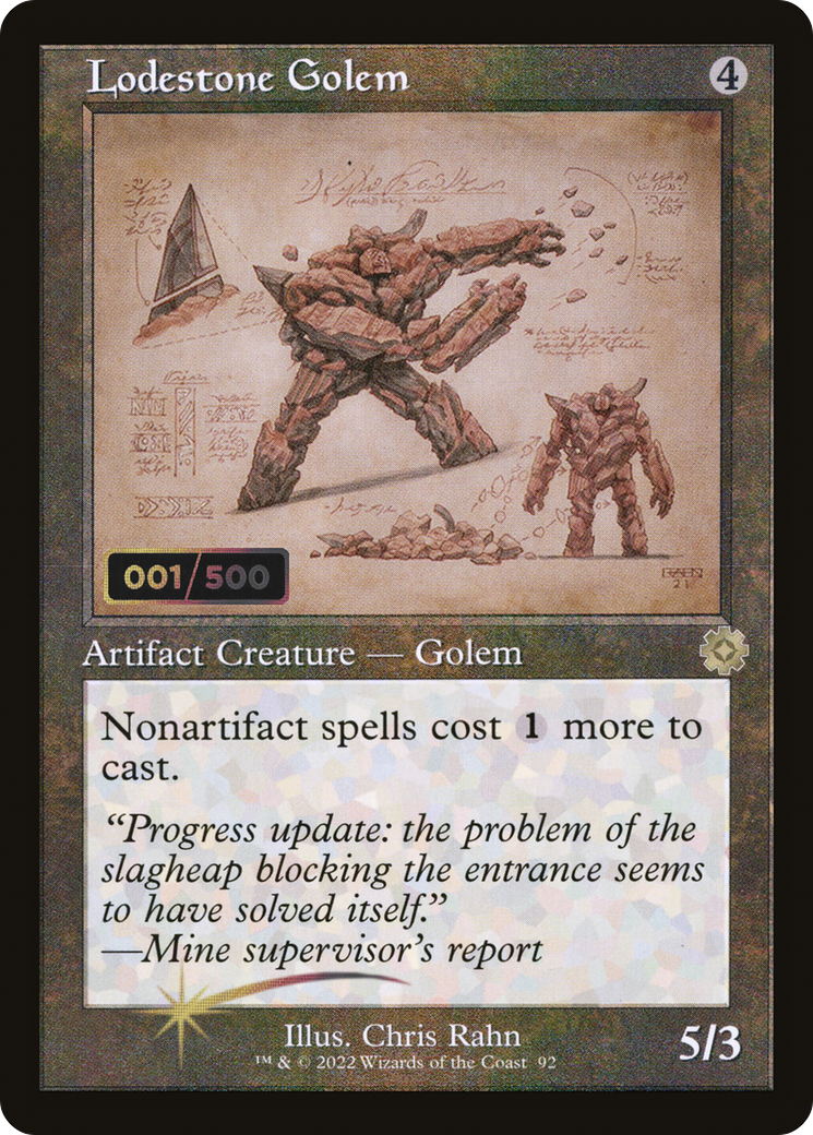 Lodestone Golem (BRR-92Z) - The Brothers' War Retro Artifacts Foil