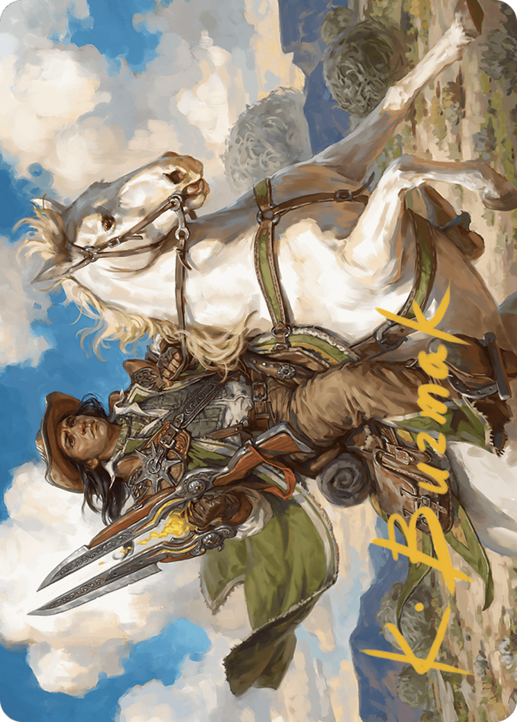 Wylie Duke, Atiin Hero // Wylie Duke, Atiin Hero (AOTJ-035) - Outlaws of Thunder Junction Art Series (Borderless) Foil
