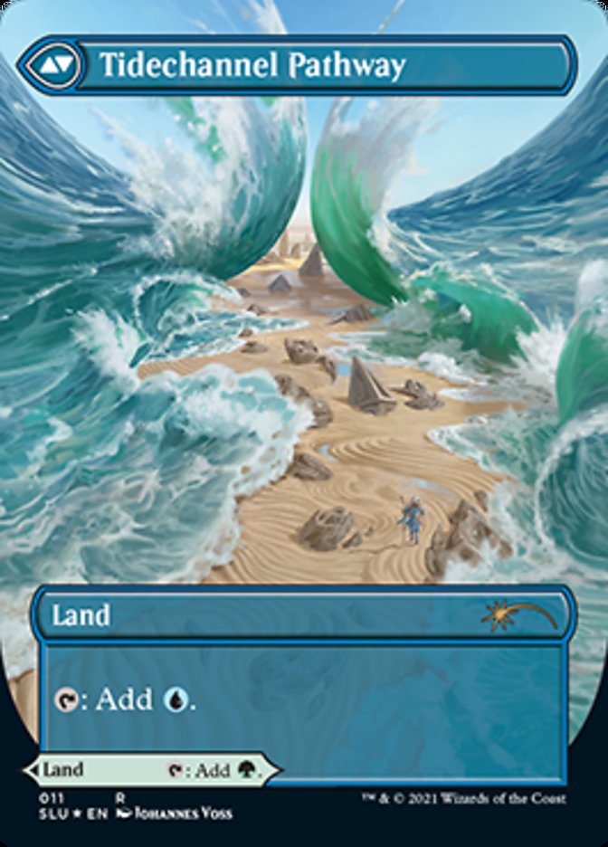 Barkchannel Pathway (Borderless) (SLU-011) - Secret Lair: Ultimate Edition: (Showcase) (Borderless) Foil