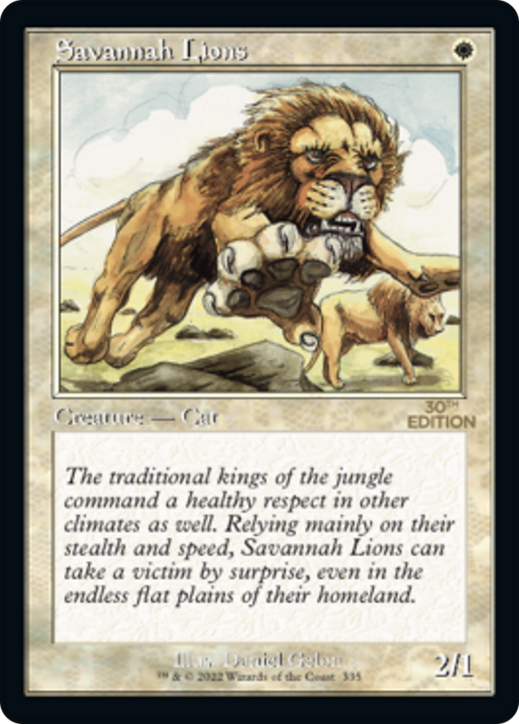 Savannah Lions (Rétro) [Édition 30e anniversaire] 