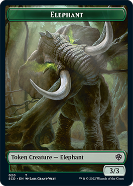 Éléphant // Jeton double face Mécanoptère [Starter Commander Decks] 