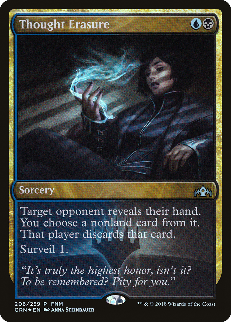 Thought Erasure (FNM-206) - Guilds of Ravnica Promos Foil