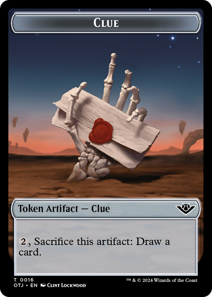 Eldrazi // Jeton double face indice [Jetons de commandant des hors-la-loi de Thunder Junction] 