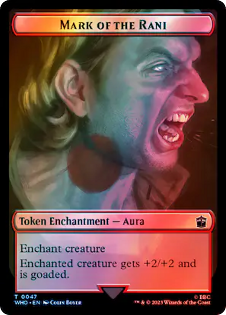Dalek // Marque du jeton double face Rani (Surge Foil) [Doctor Who Tokens] 