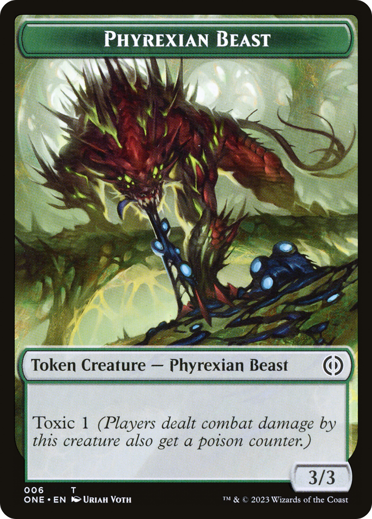 Jeton de bête phyrexiane [Phyrexia : tous seront un jeton] 