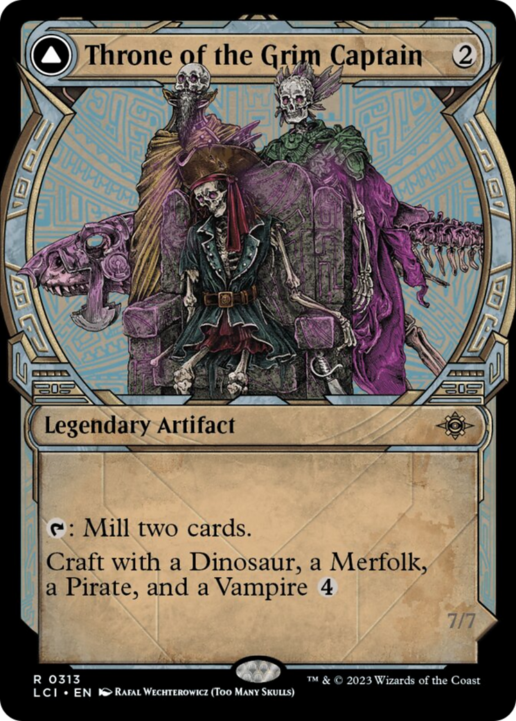 Throne of the Grim Captain (Showcase) (LCI-313) - The Lost Caverns of Ixalan: (Showcase)