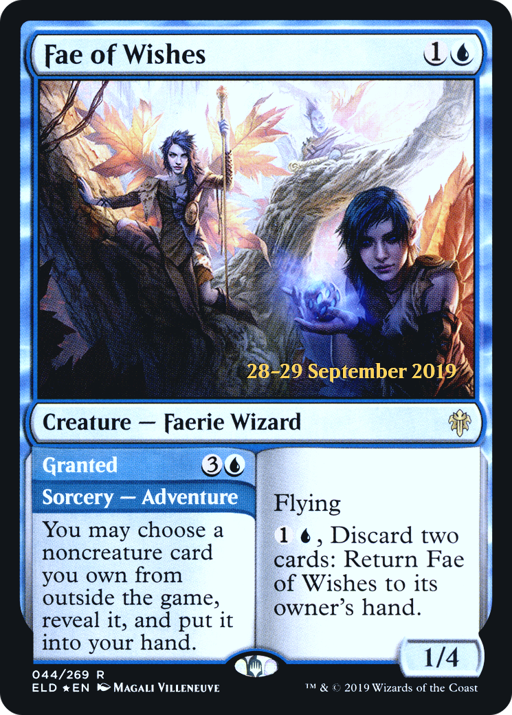 Fae of Wishes // Granted (PRE-44S) - Throne of Eldraine Promos Foil