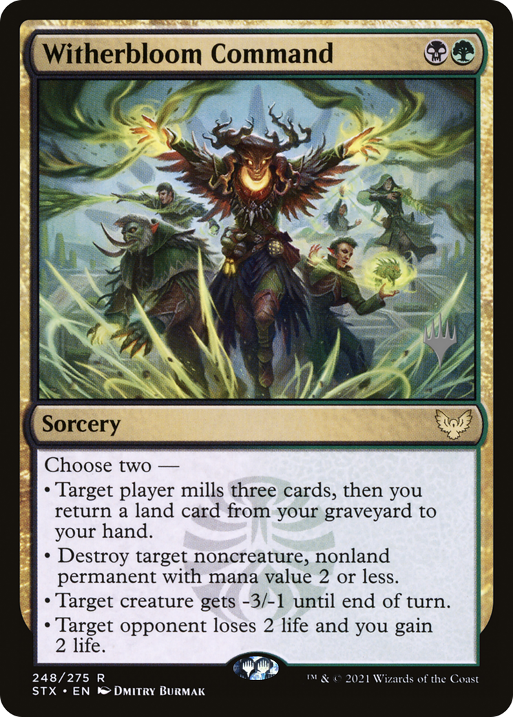 Witherbloom Command (Pack promotionnel) [Strixhaven : Promos de l'École des Mages] 