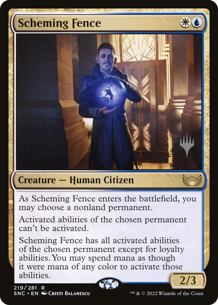 Scheming Fence (Pack promotionnel) [Streets of New Capenna Promos] 