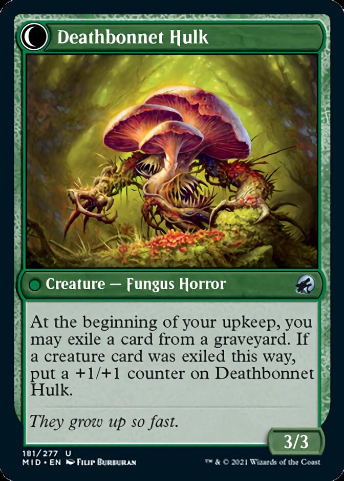 Deathbonnet Sprout (MID-181) - Innistrad: Midnight Hunt: (Double Faced Transform)