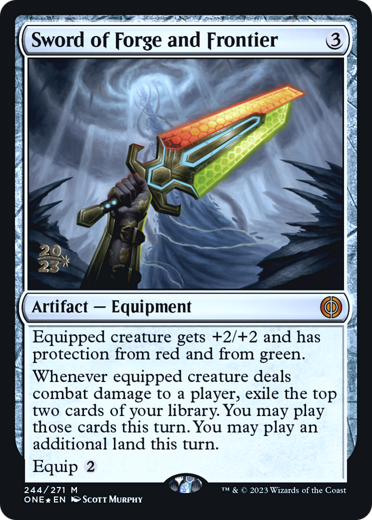 Sword of Forge et Frontier [Phyrexia : All Will Be One Promos Avant-première] 