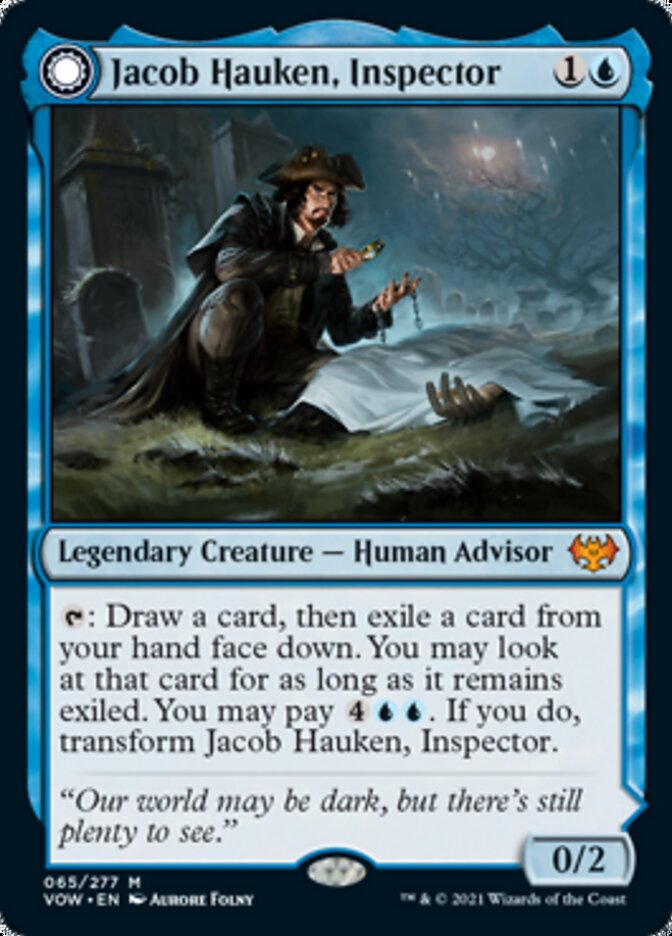 Jacob Hauken, Inspector // Hauken's Insight (VOW-065) - Innistrad: Crimson Vow: (Double Faced Transform)