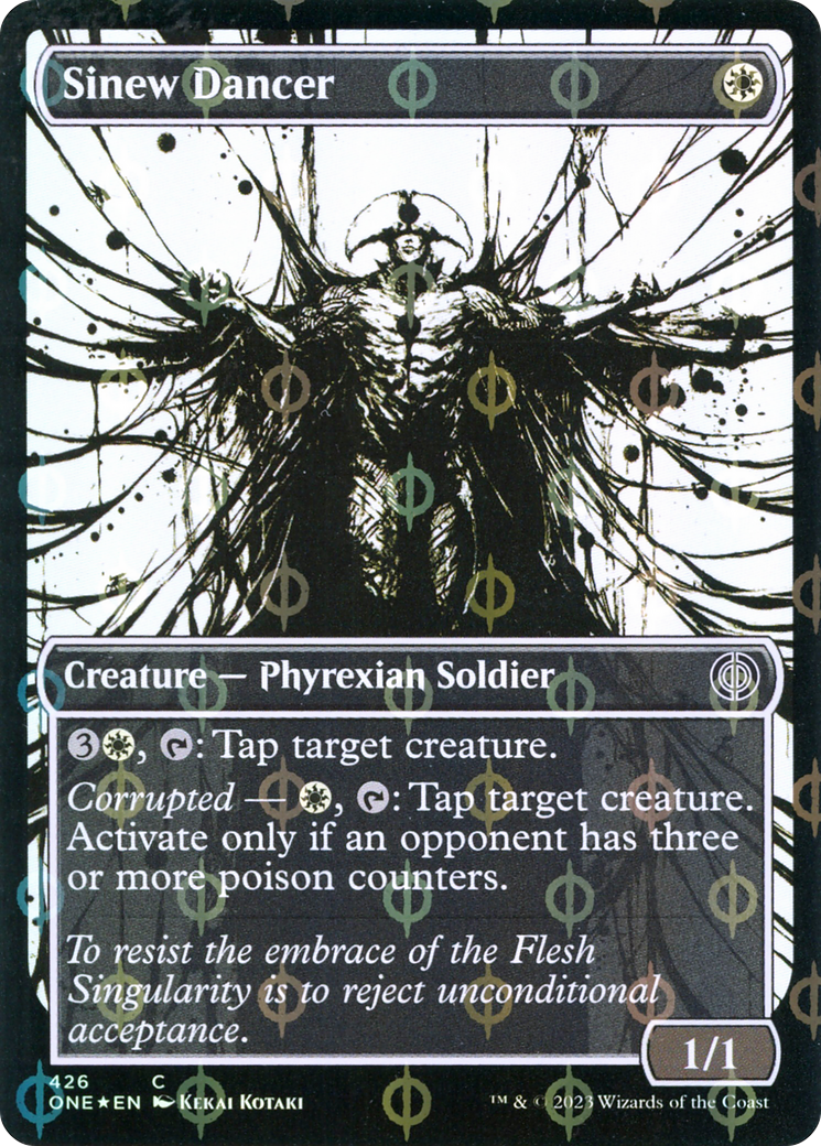 Sinew Dancer (Showcase Ichor Step-and-Compleat Foil) [Phyrexia : All Will Be One] 
