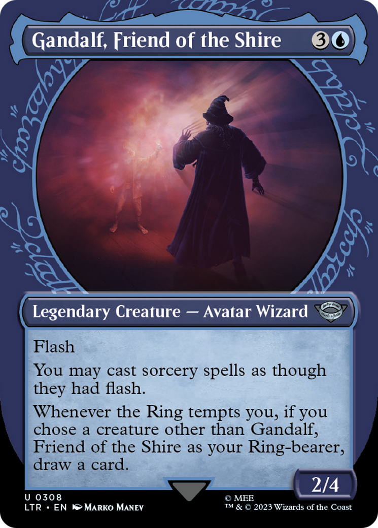Gandalf, ami de la Comté (cadre de bague vitrine) [Le Seigneur des Anneaux : Contes de la Terre du Milieu] 