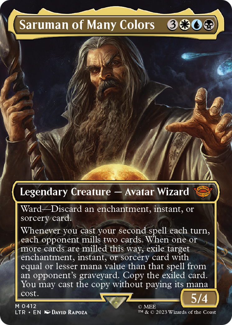 Saruman aux nombreuses couleurs (Art alternatif sans frontières) [Le Seigneur des Anneaux : Contes de la Terre du Milieu] 