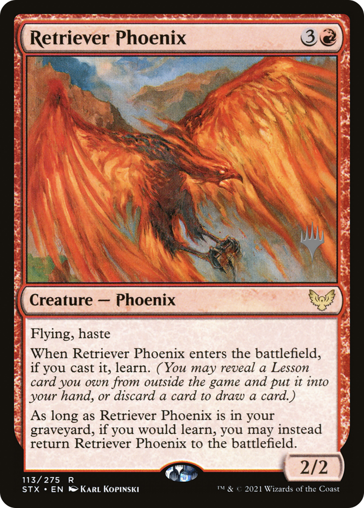 Retriever Phoenix (Pack Promo) [Strixhaven : Promos de l'École des Mages] 