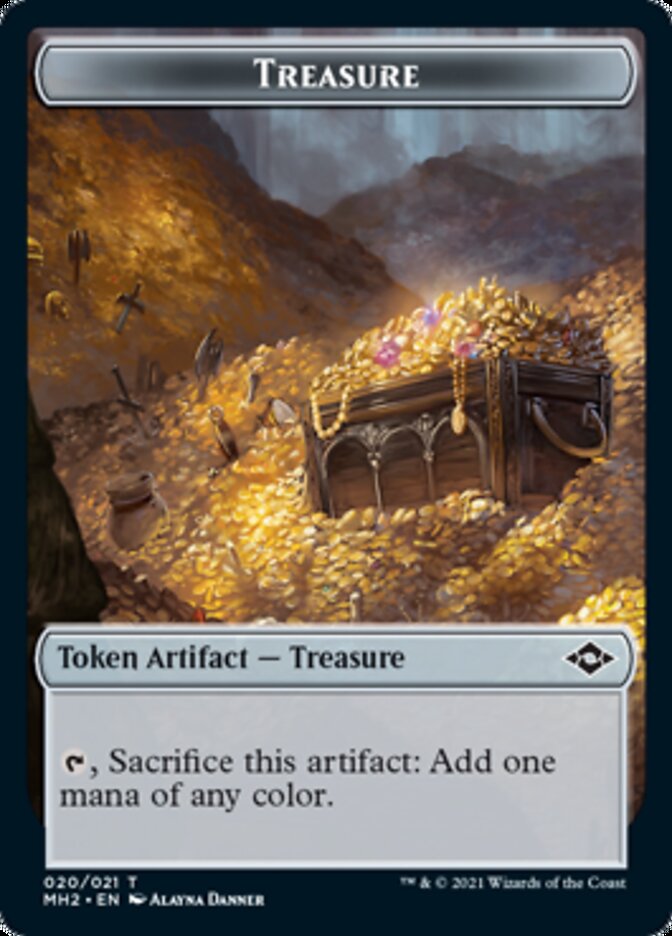 Construction // Trésor (20) Jeton double face [Modern Horizons 2 Tokens] 