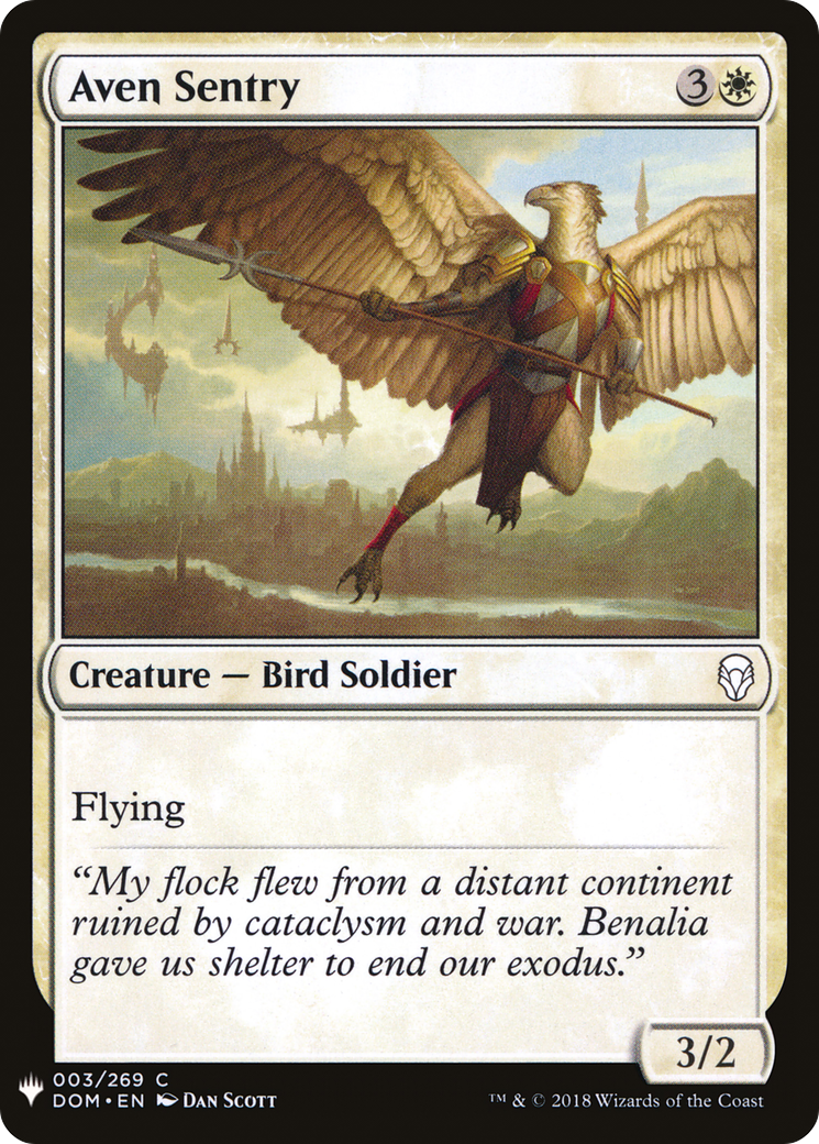 Aven Sentry (LIST-003) - The List