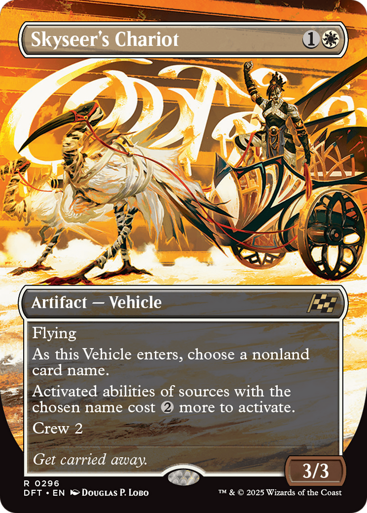 Skyseer's Chariot (Borderless) (DFT-296) - Aetherdrift (Borderless) Foil