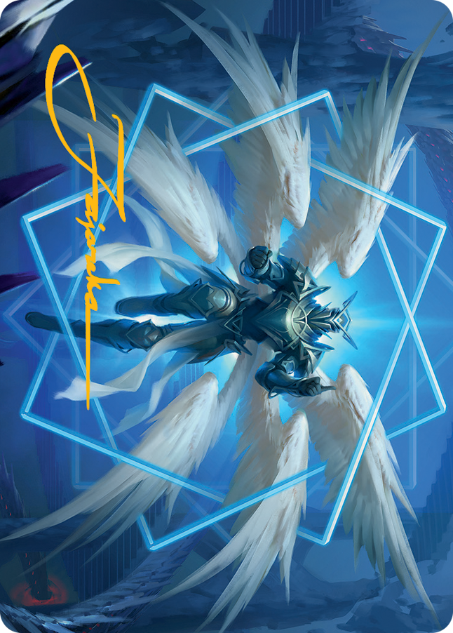 Carte artistique Vertex Paladin (signature estampillée or) [Série artistique March of the Machine] 