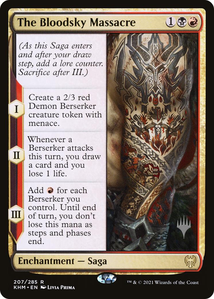 Le massacre de Bloodsky (Pack promotionnel) [Kaldheim Promos] 
