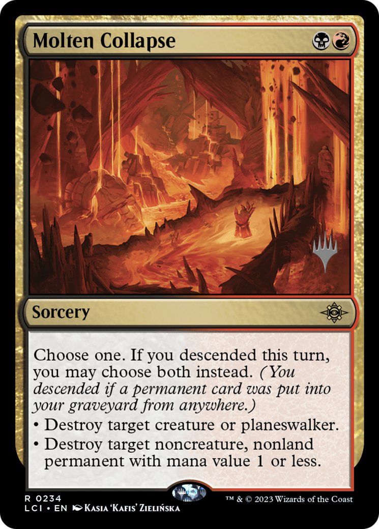 Molten Collapse (Pack Promo) [Les Cavernes Perdues d'Ixalan Promos] 