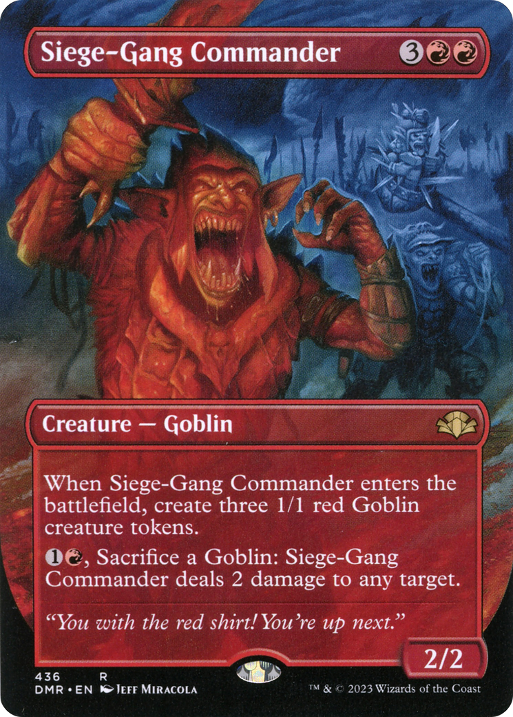 Commandant de gang de siège (Art alternatif sans frontières) [Dominaria Remastered] 