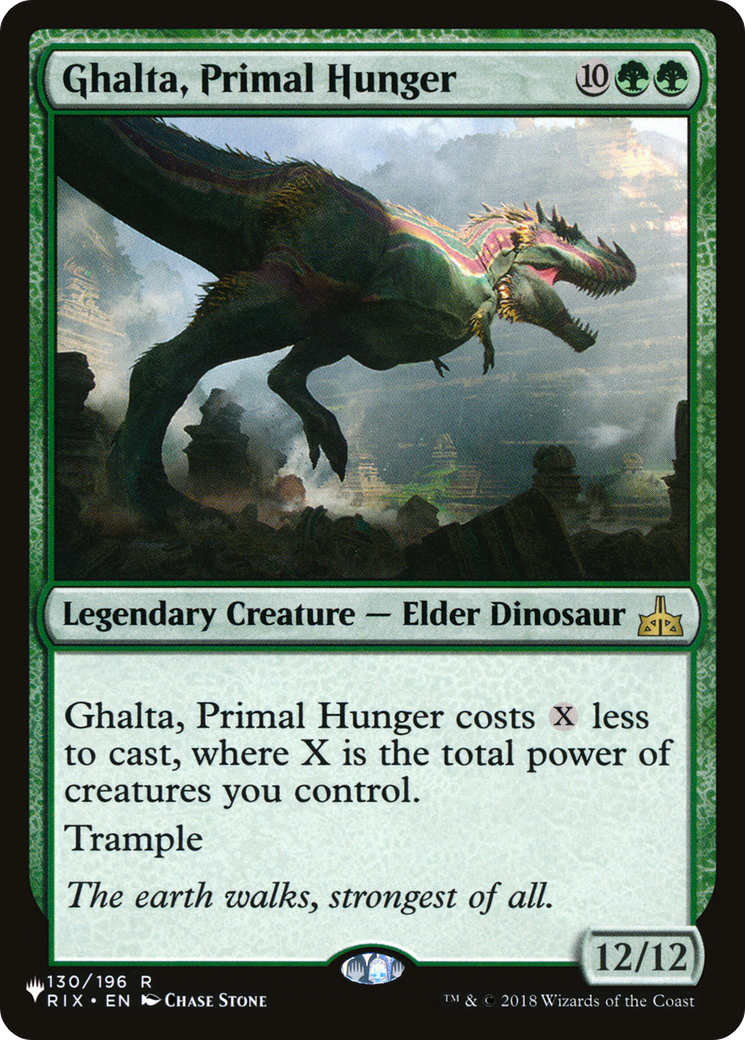 Ghalta, faim primordiale [La liste] 