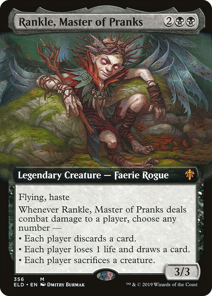 Rankle, maître des farces (art étendu) [Trône d'Eldraine] 