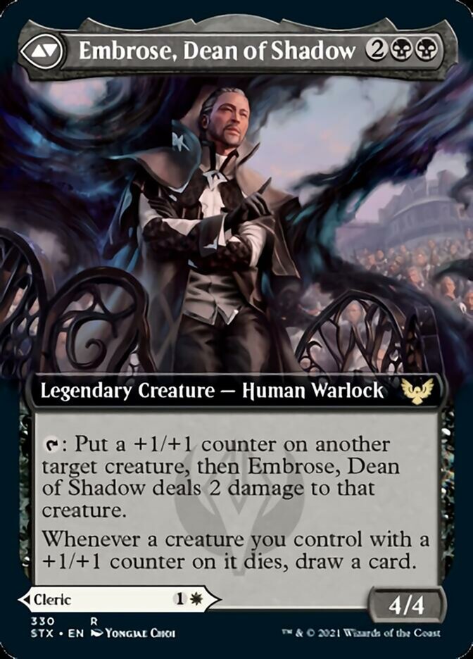 Shaile, Dean of Radiance // Embrose, Dean of Shadow (STX-330) - Strixhaven: School of Mages: (Extended Art)