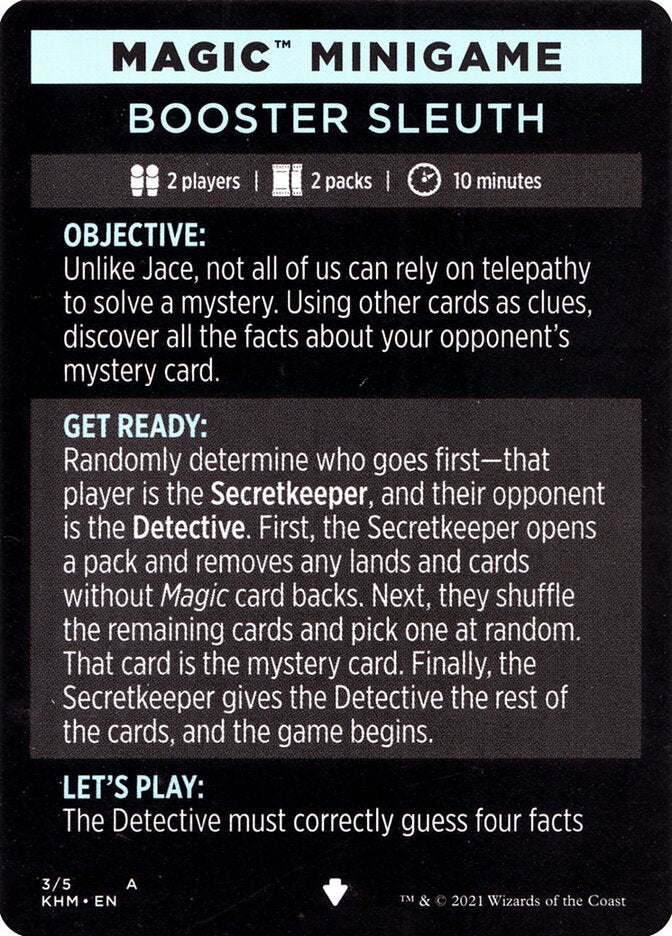 Booster Sleuth (Mini-jeu magique) [Mini-jeu Kaldheim] 